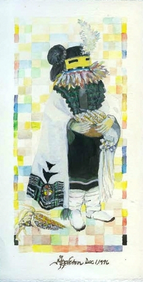 “Yellow Corn Maiden,” Valerie Appleton (1953-2005) Beloved friend, artist, teacher